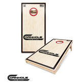 CHEMISTRY BLACK & RED Regulation Pro Cornhole Boards Black Design