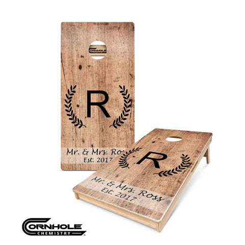 WEDDING V6 CUSTOM Pro Cornhole Boards WEDDING V6 CUSTOM Pro Cornhole Boards
