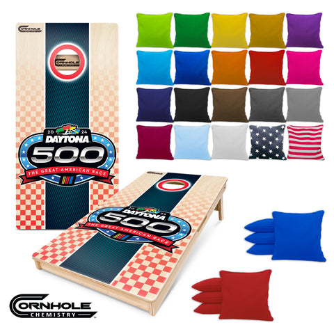 OFFICIAL NASCAR 2024 Daytona 500  - Pro Style Cornhole Boards