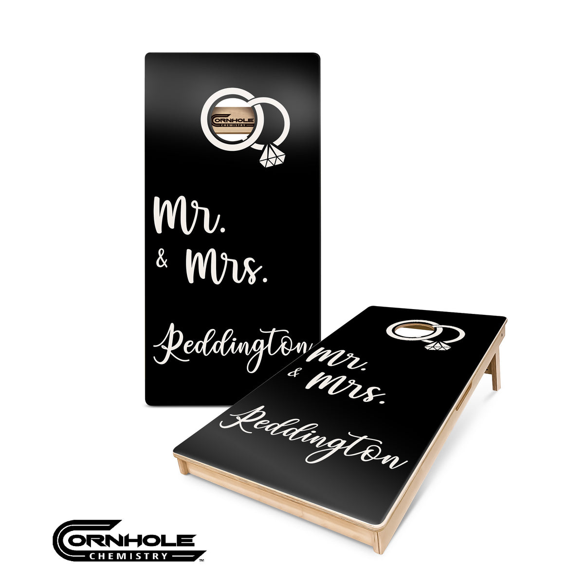 WEDDING V3 CUSTOM Pro Cornhole Boards Cornhole Chemistry
