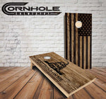 Dont Tread On Me/Flag - Pro Style Cornhole Boards
